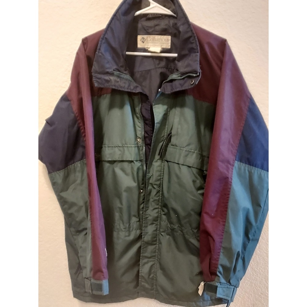 Vintage 80s 90s Columbia‎ Sportswear Color Block Jacket Size/ Large